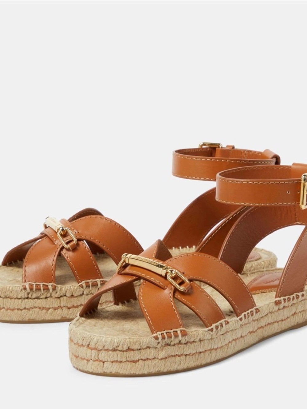 Zimmermann Prisma leather espadrille sandals